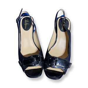 Cole Haan - Sling Back - Open Toe- Black Pumps